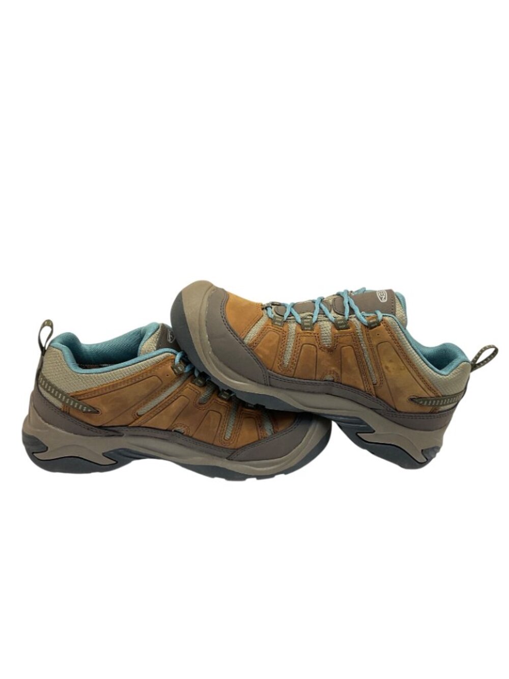 KEEN Women's Low-Cut Circadia WP Casual Hiking Shoes Brown/Turquoise Size 7.5M - Picture 6 of 8